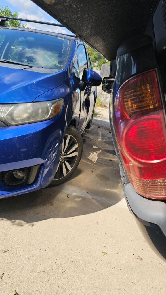 Damage to my little Honda Fit